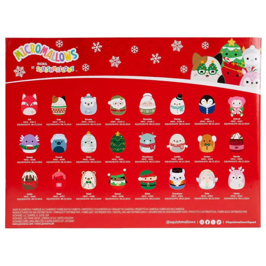 🎄 Micromallows 24-Day Holiday Plush Advent Calendar 2025