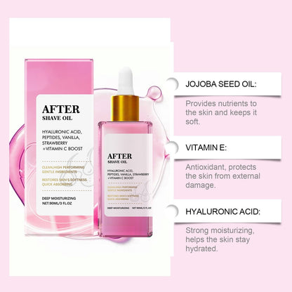 🍓Strawberry After Shave Oil – Soothing, Hydrating & Gentle for Smooth Skin (90ml)🔥