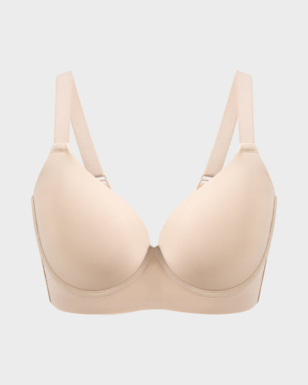 Back Smoothing Push-Up Plunge Bra