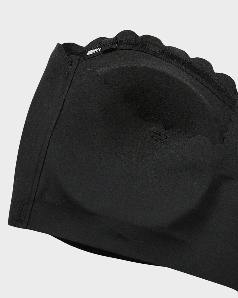 Strapless Front Closure Leopard Print Bra