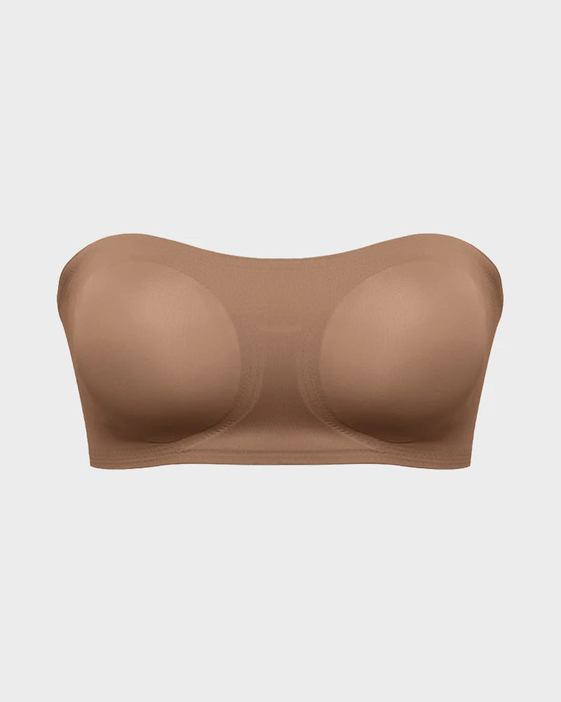 Non-Slip Crossover Side Hook Bandeau Bra