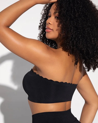 Strapless Front Closure Leopard Print Bra