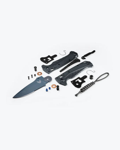 ADI 18060 Outdoor EDC, Drop-Point Blade with Depth Blue Grivory Handle