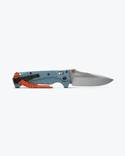 ADI 18060 Outdoor EDC, Drop-Point Blade with Depth Blue Grivory Handle